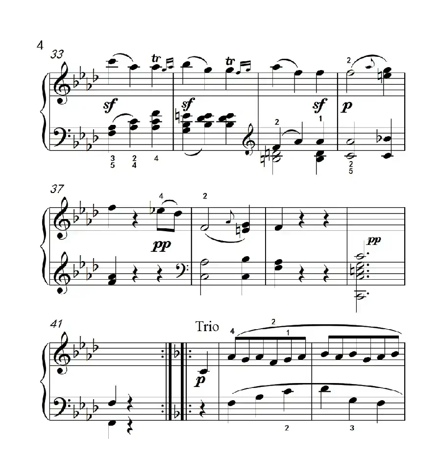 奏鸣曲 Opus 2 Nr.1 第三乐章(贝多芬奏鸣曲集 1)