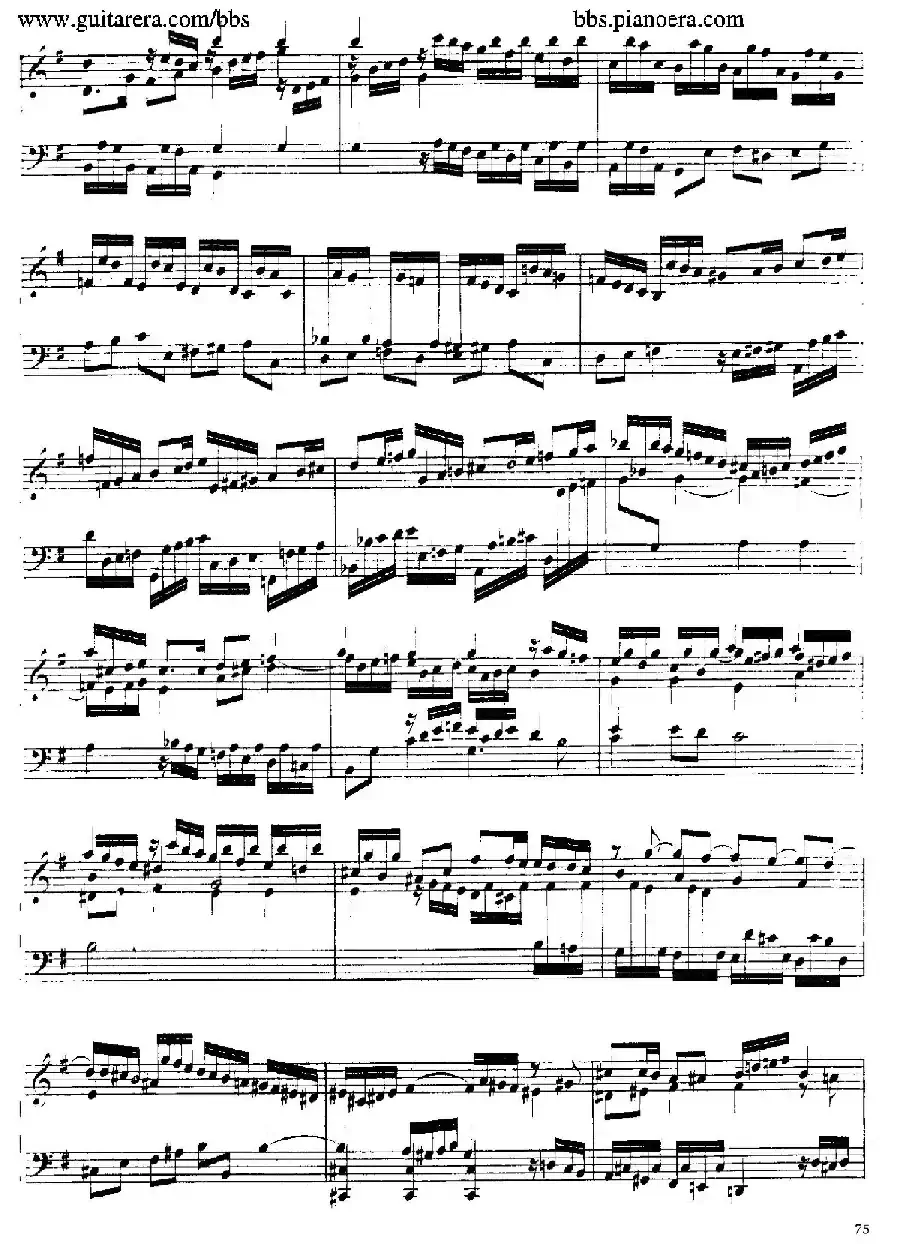Suite No.4 in e Minor HWV 429（e小调第四组曲）