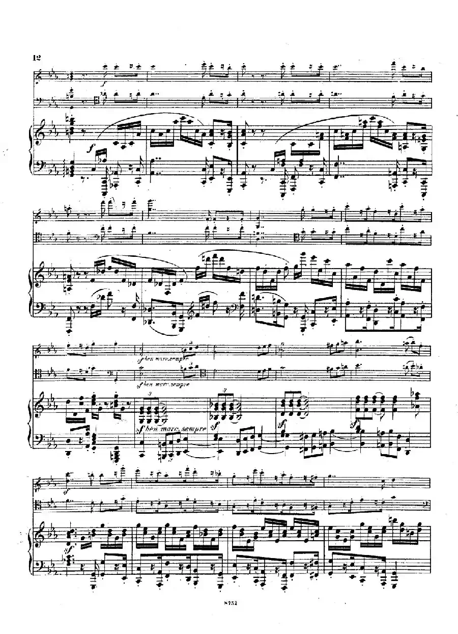 Piano Trio No.3 in c Minor Op.101（c小调第三钢琴三重奏）