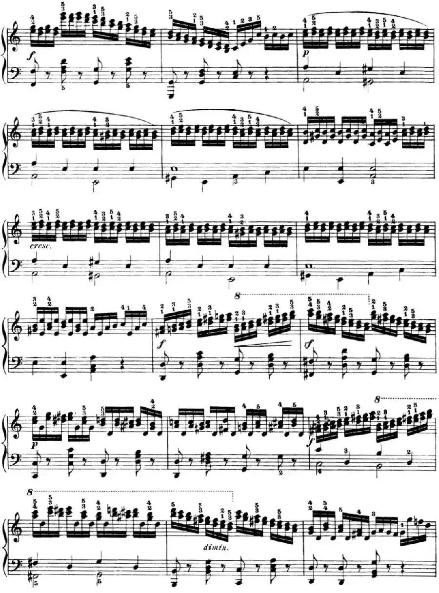 50首车尔尼Op.740钢琴手指灵巧技术练习曲（NO.34）