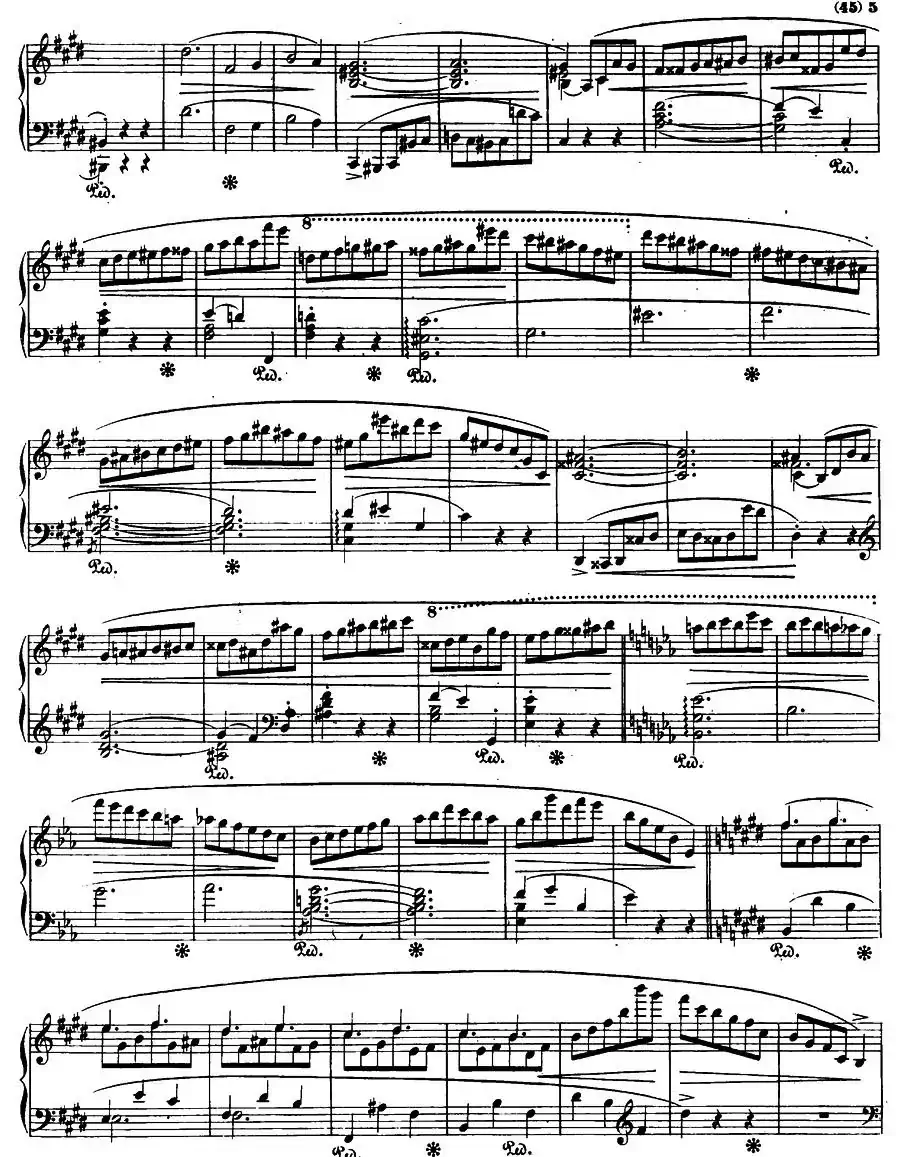 E大调钢琴谐谑曲Op.54（第四号）