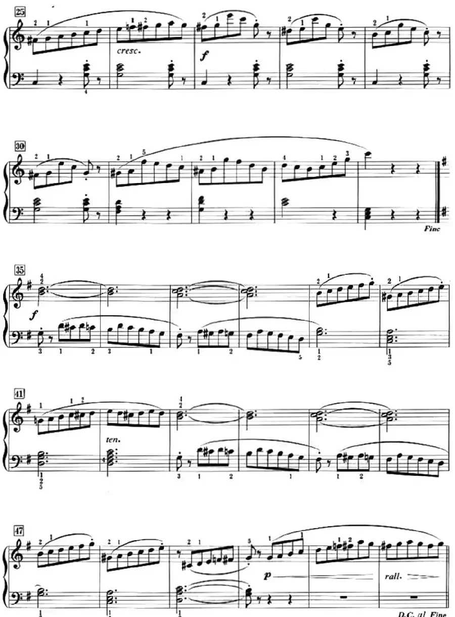 50首莱蒙钢琴练习曲 作品37（NO.11）