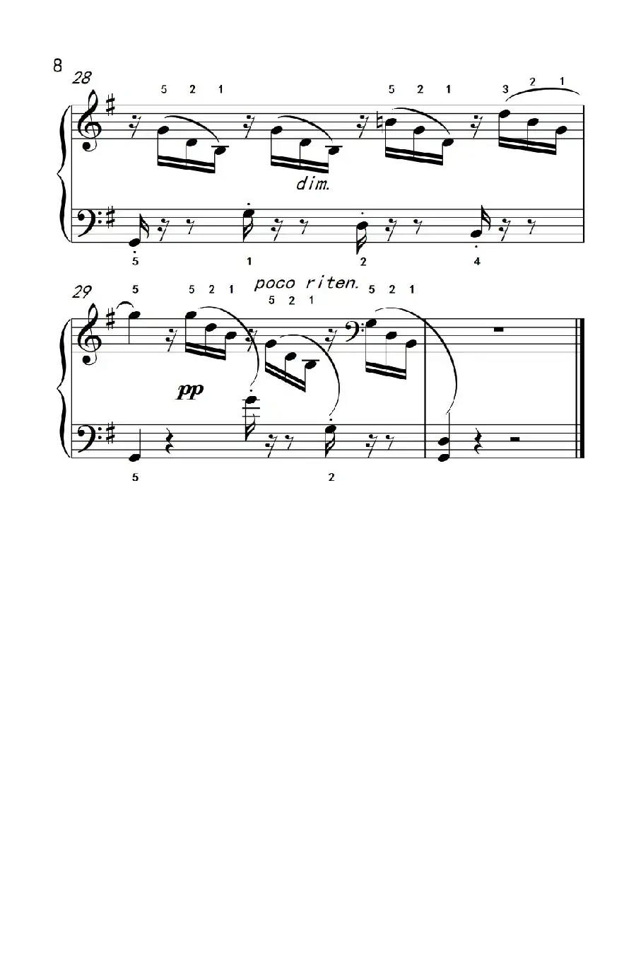 燕子（老年大学 钢琴教程 3）