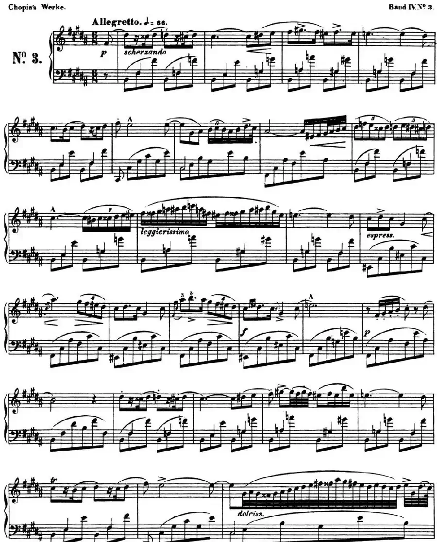 B大调夜曲Op.9(NO.3)