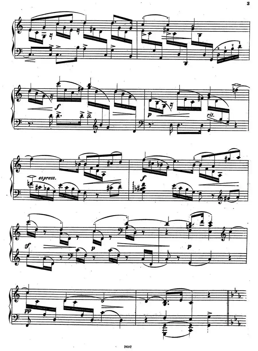 Nachtstücke Op·28（4首夜曲·1）