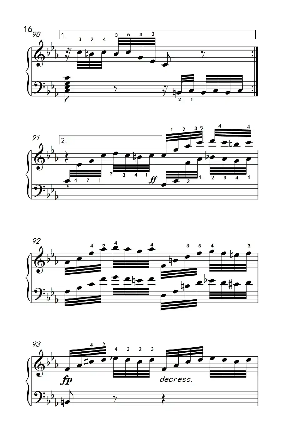 奏鸣曲 Opus 7 第四乐章(贝多芬奏鸣曲集 2)