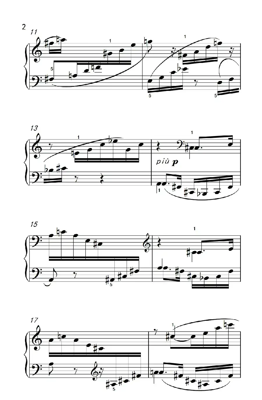 分解琶音（巴托克 小宇宙 钢琴教程 6）