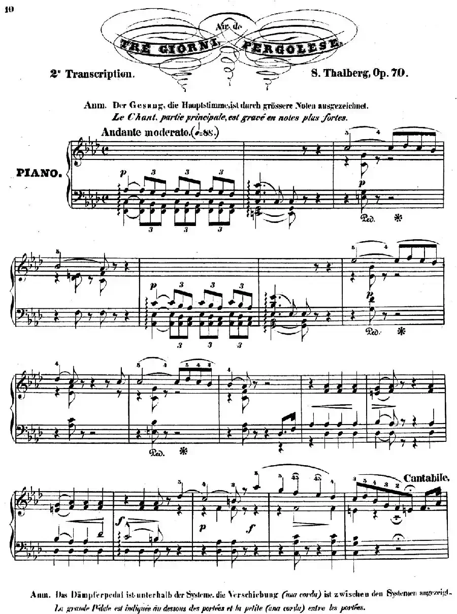 The Art of Singing Applied to the Piano Op.70（钢琴歌唱的艺术）