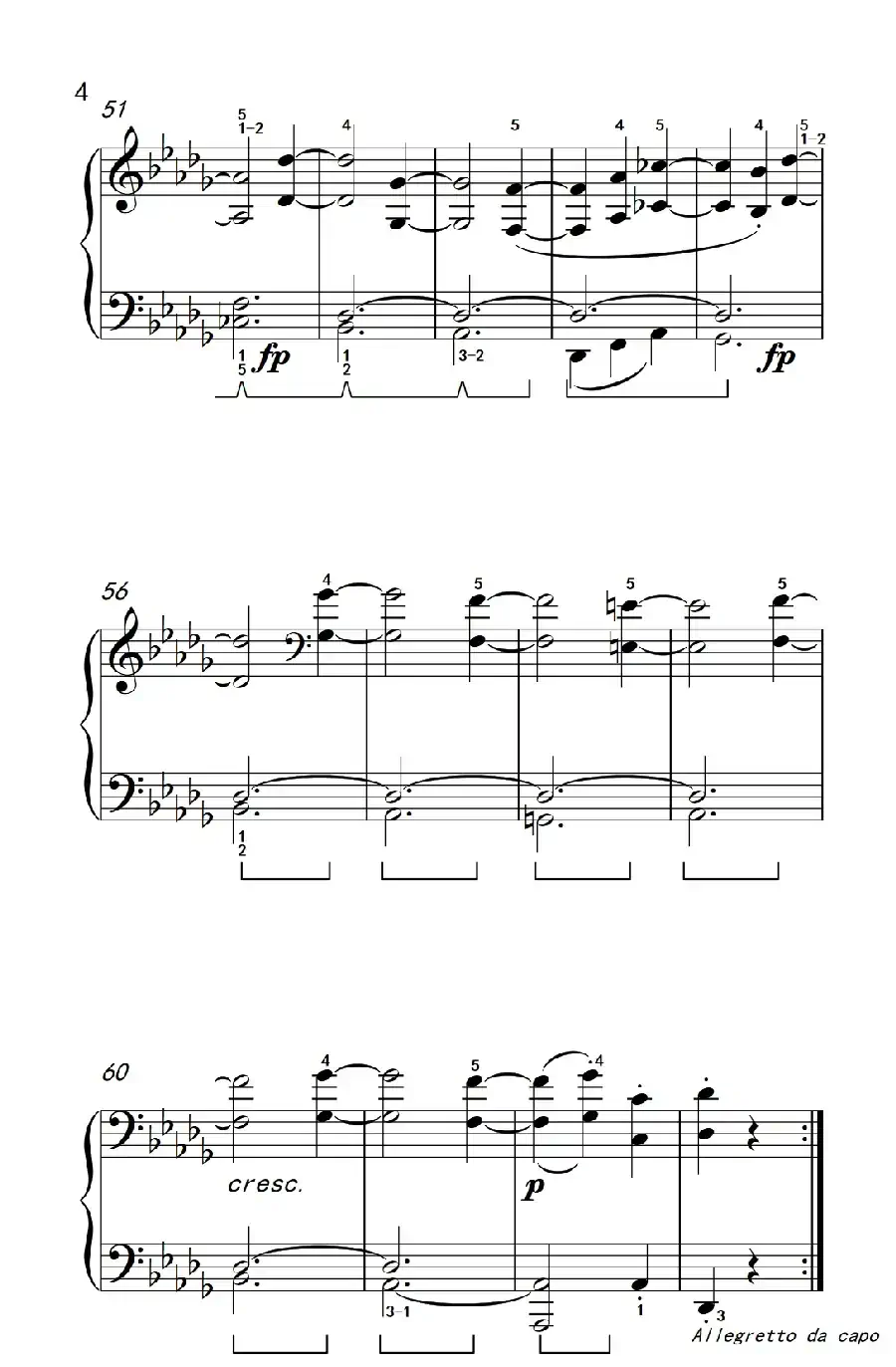 第十四号钢琴奏鸣曲（月光） 行板