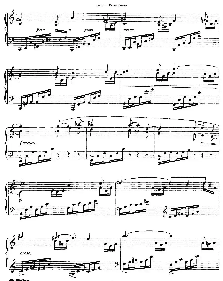 Pieces Breves Op.84（Ⅶ）