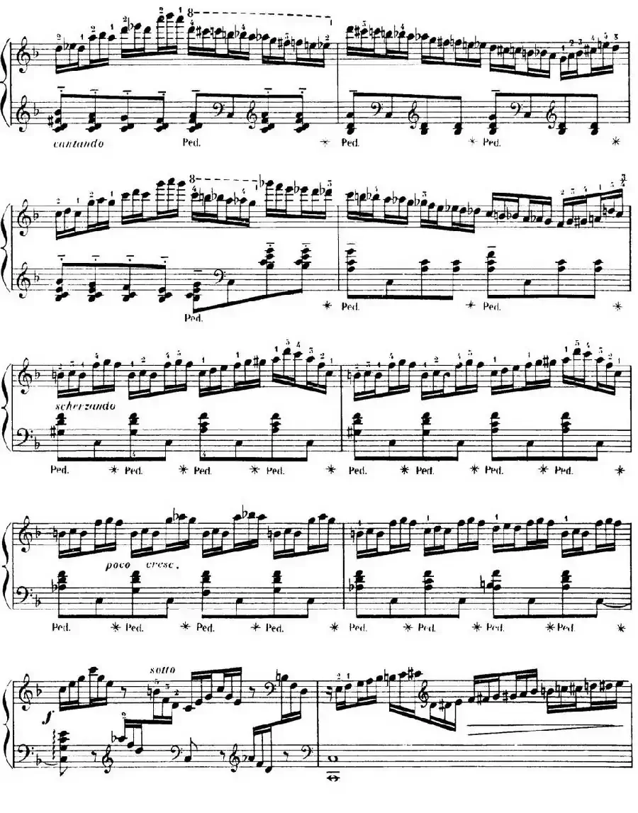 15 Etudes de Virtuosité Op.72 No.6（十五首钢琴练习曲之六）