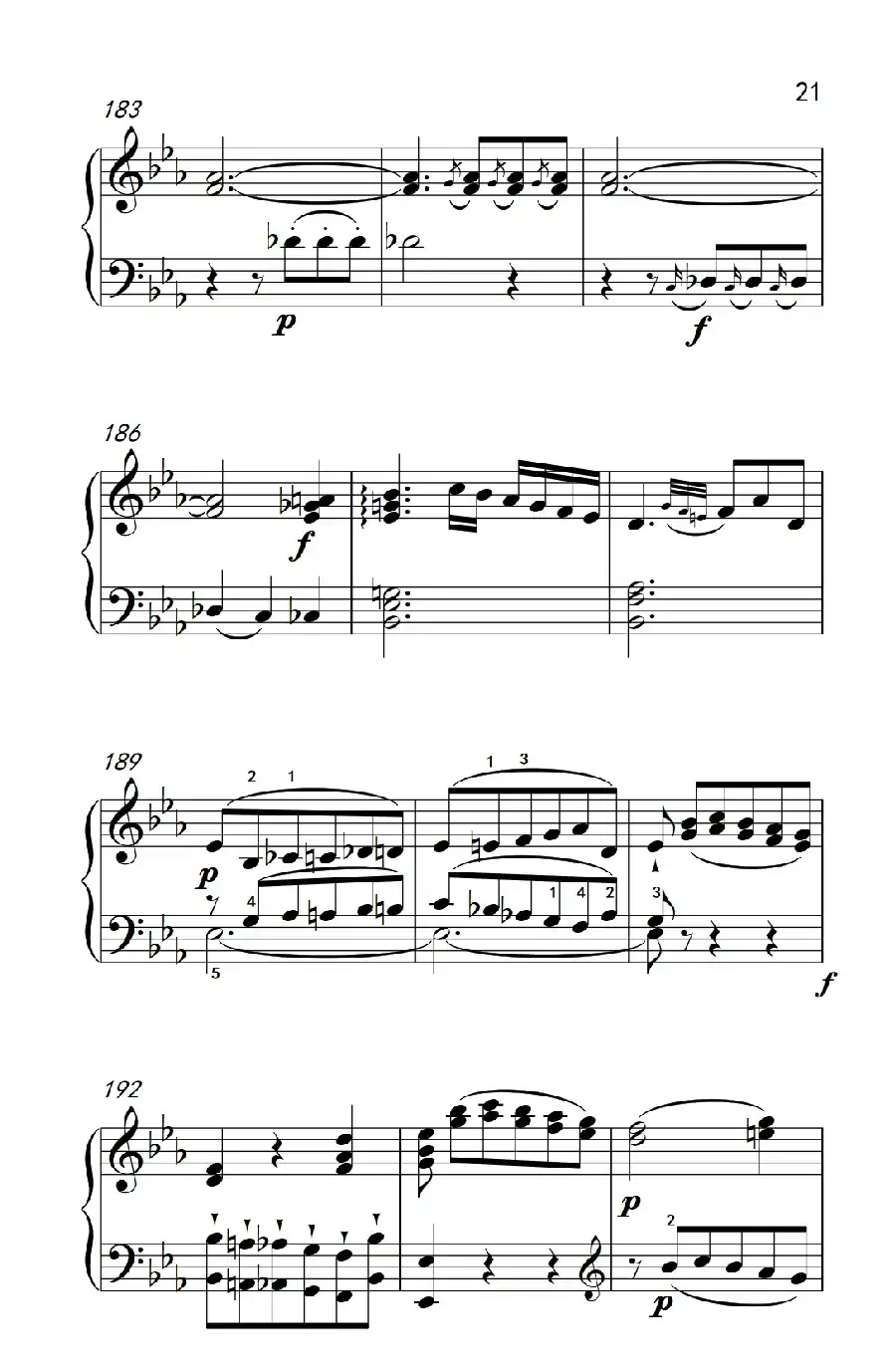 第八级2.♭E大调奏鸣曲 第一乐章 Hob.XVI 49（中央音乐学院 钢琴（业余）考级教程 7-9级）