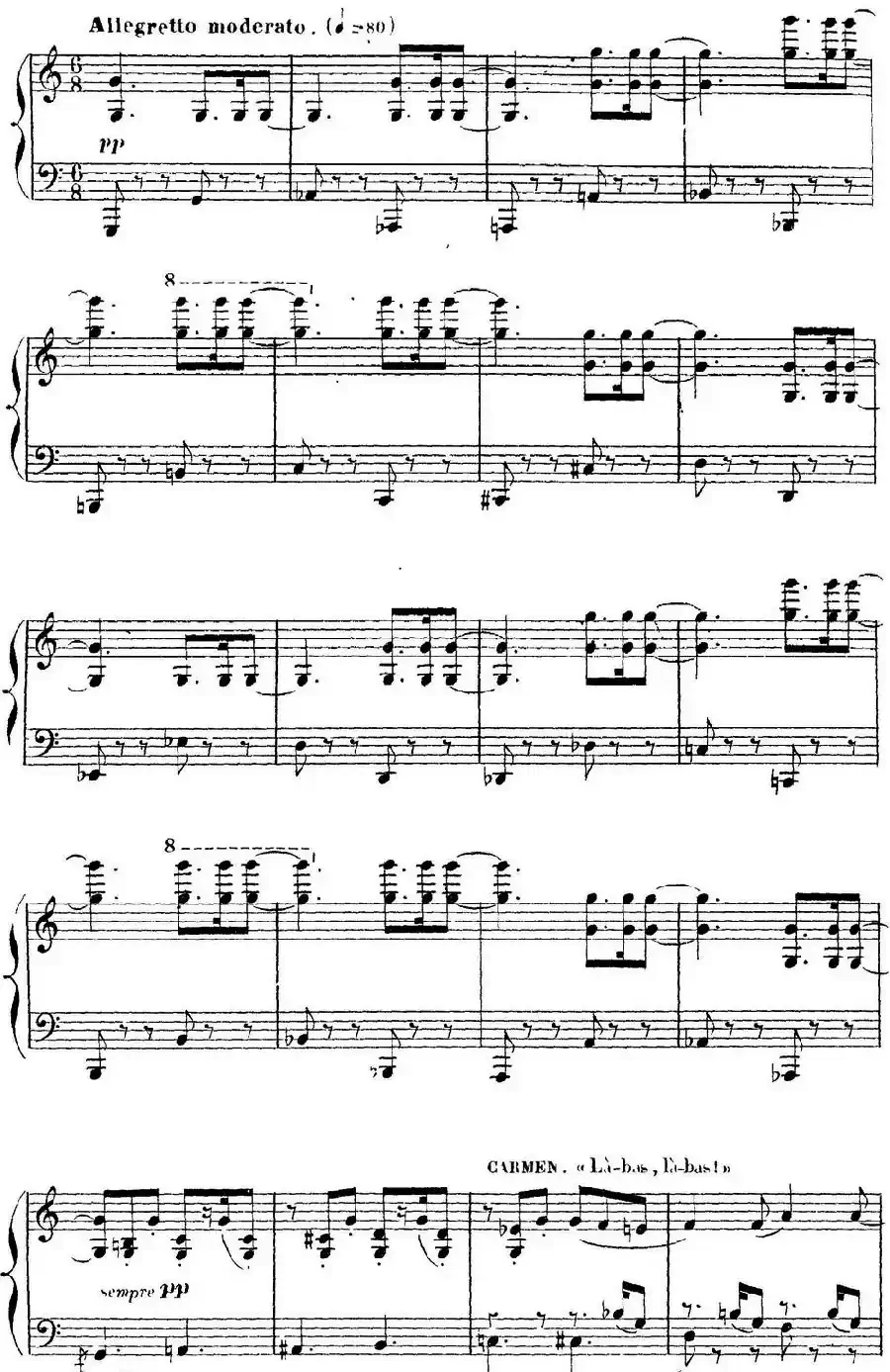 Carmen for Solo Piano（卡门全剧钢琴独奏版）（No.16）