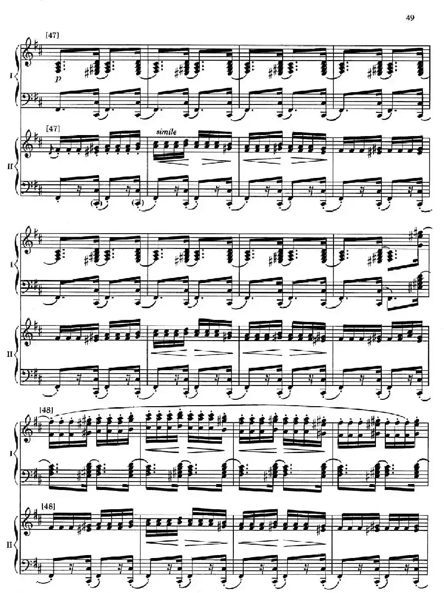 Nutcracker Op.71 芭蕾舞剧《胡桃夹子》（改编双钢琴版·第五部分）