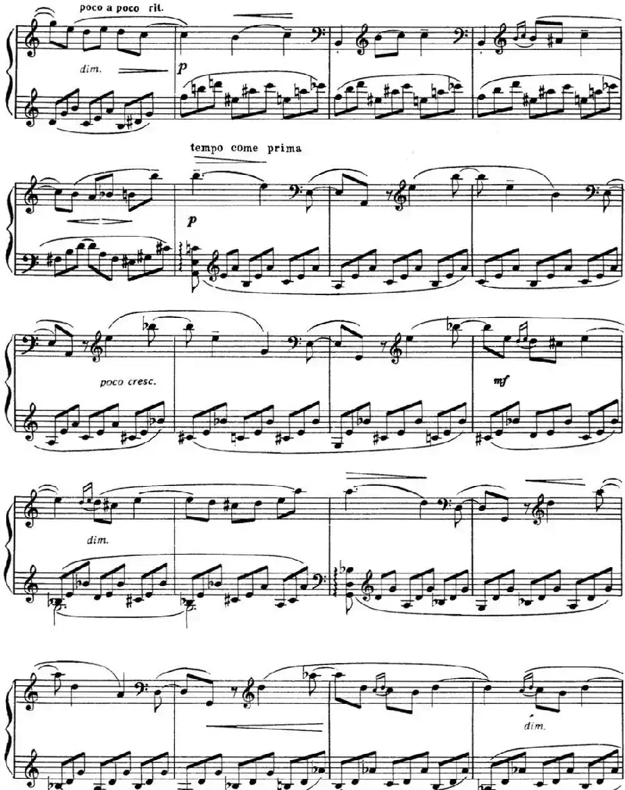 拉赫玛尼诺夫 音画练习曲10或11 Etudes tableaux Op.39 No.2