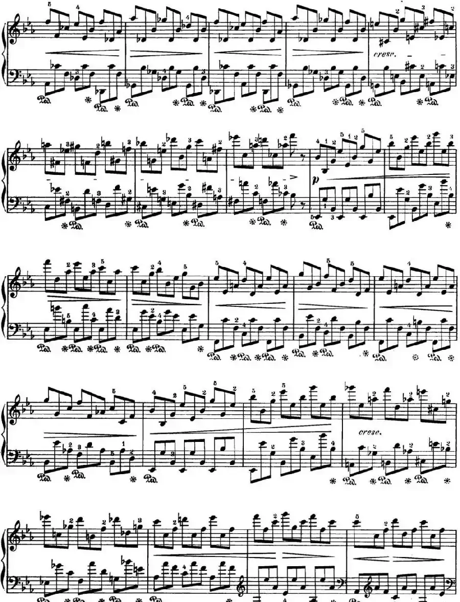 肖邦 24首钢琴前奏曲 Op.28 No.19 降E大调