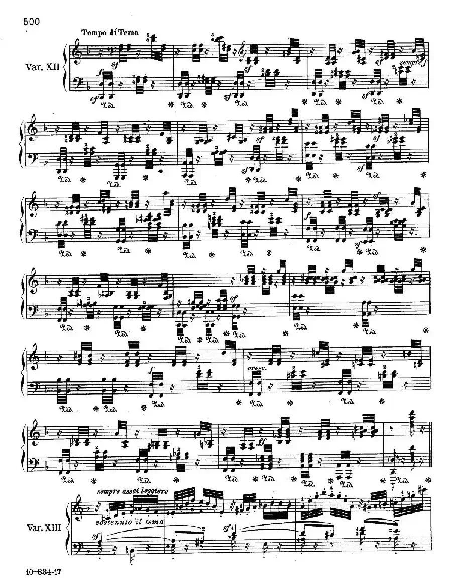 Variations Serieuses Op.54（d小调庄严变奏曲）