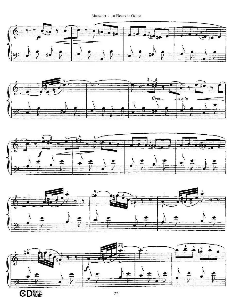 Dix Pièces de Genre Op.10（10首个性小品·Ⅵ）