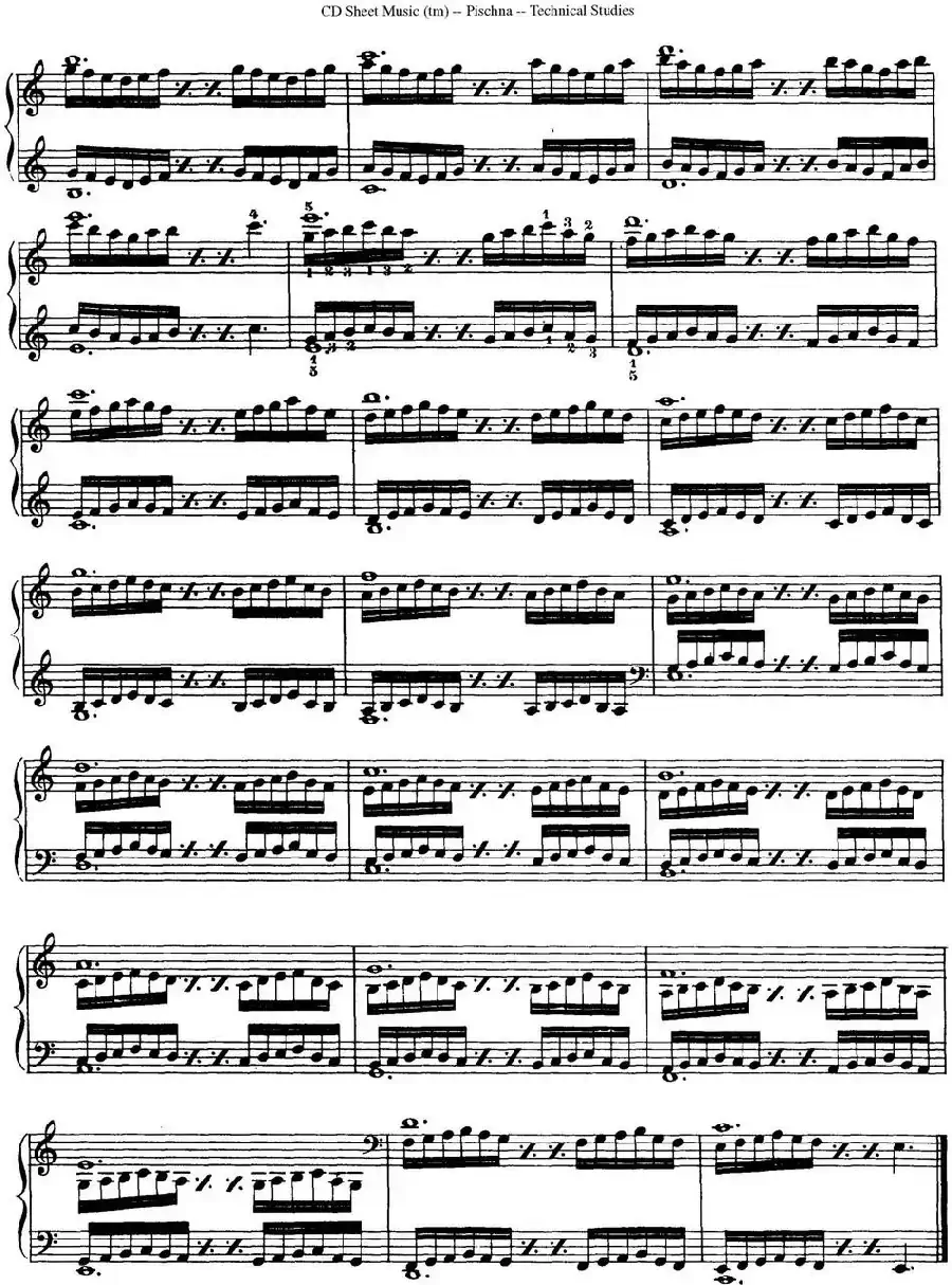 Technical Studies 60 Progressive Exercises （60首钢琴循序渐进练习曲 P21——30）