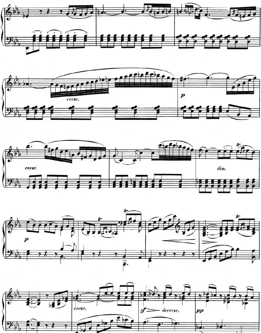 贝多芬钢琴奏鸣曲11 降B大调 Op.22 B-flat major