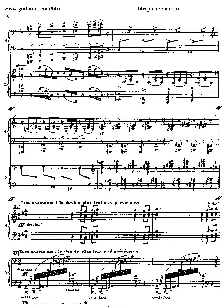 Sonata for Two Pianos（双钢琴奏鸣曲）