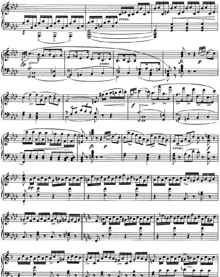 舒伯特f小调即兴曲D.935，Op.142（NO.1）