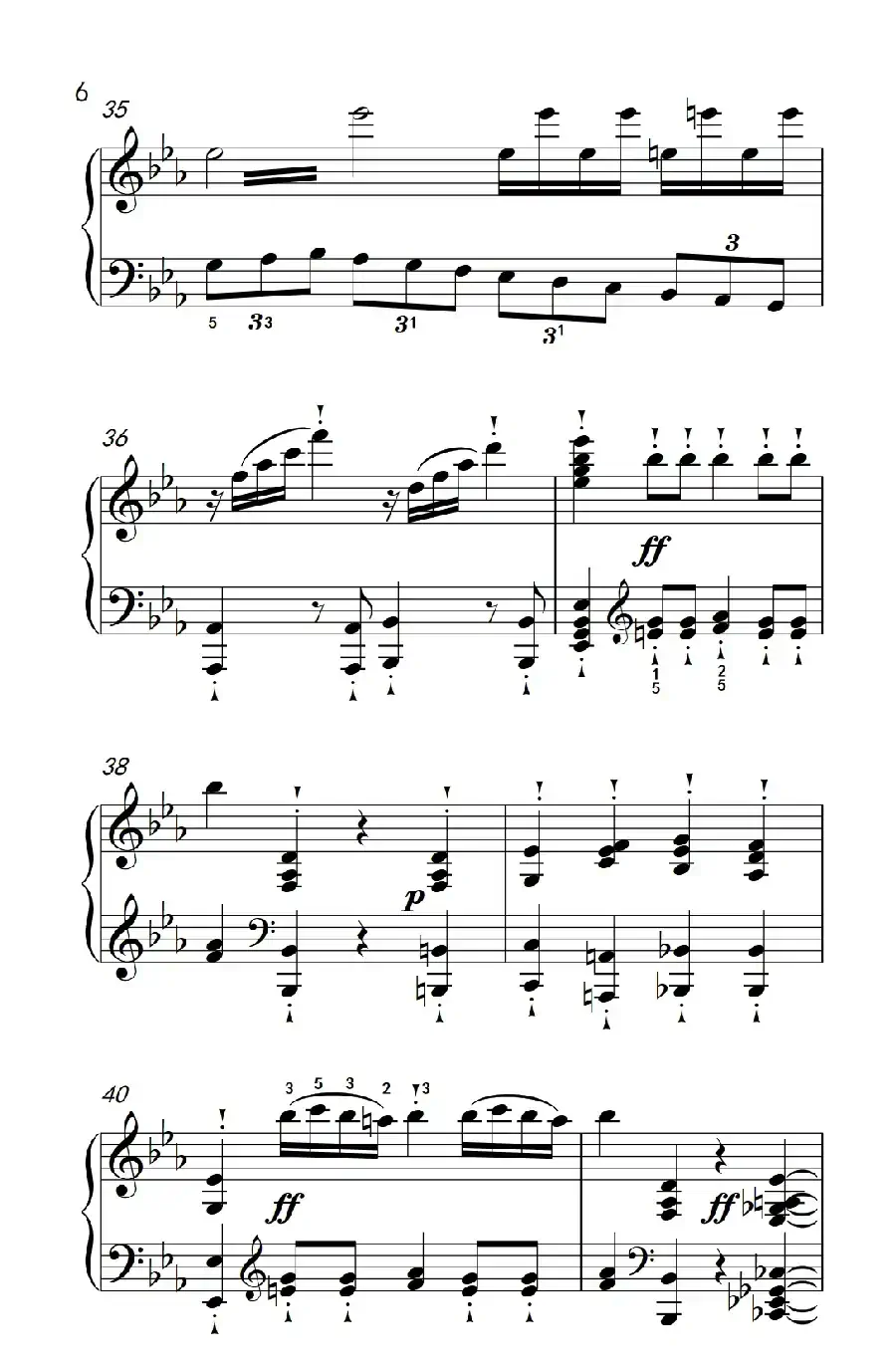 奏鸣曲 Opus 10 Nr.1 第三乐章（贝多芬奏鸣曲集 2）