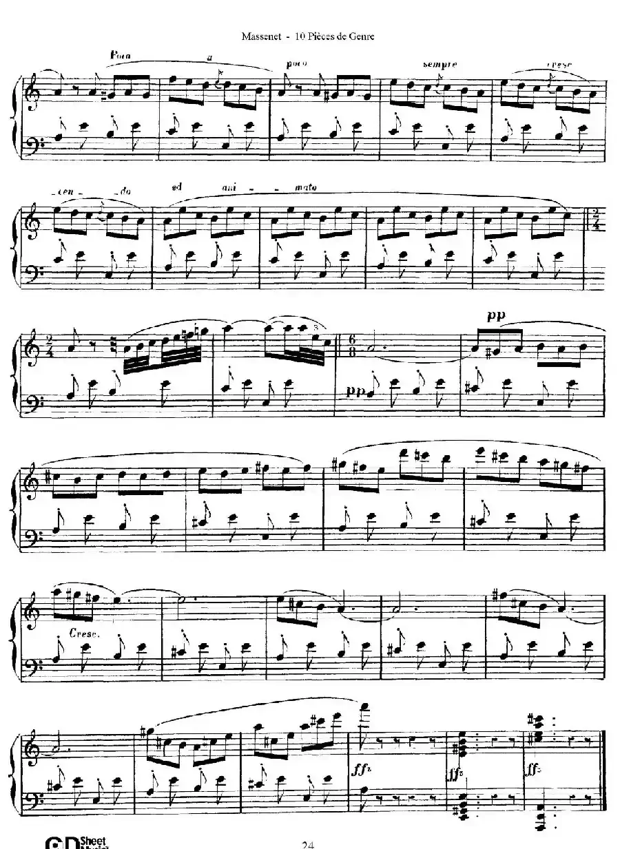 Dix Pièces de Genre Op.10（10首个性小品·Ⅵ）