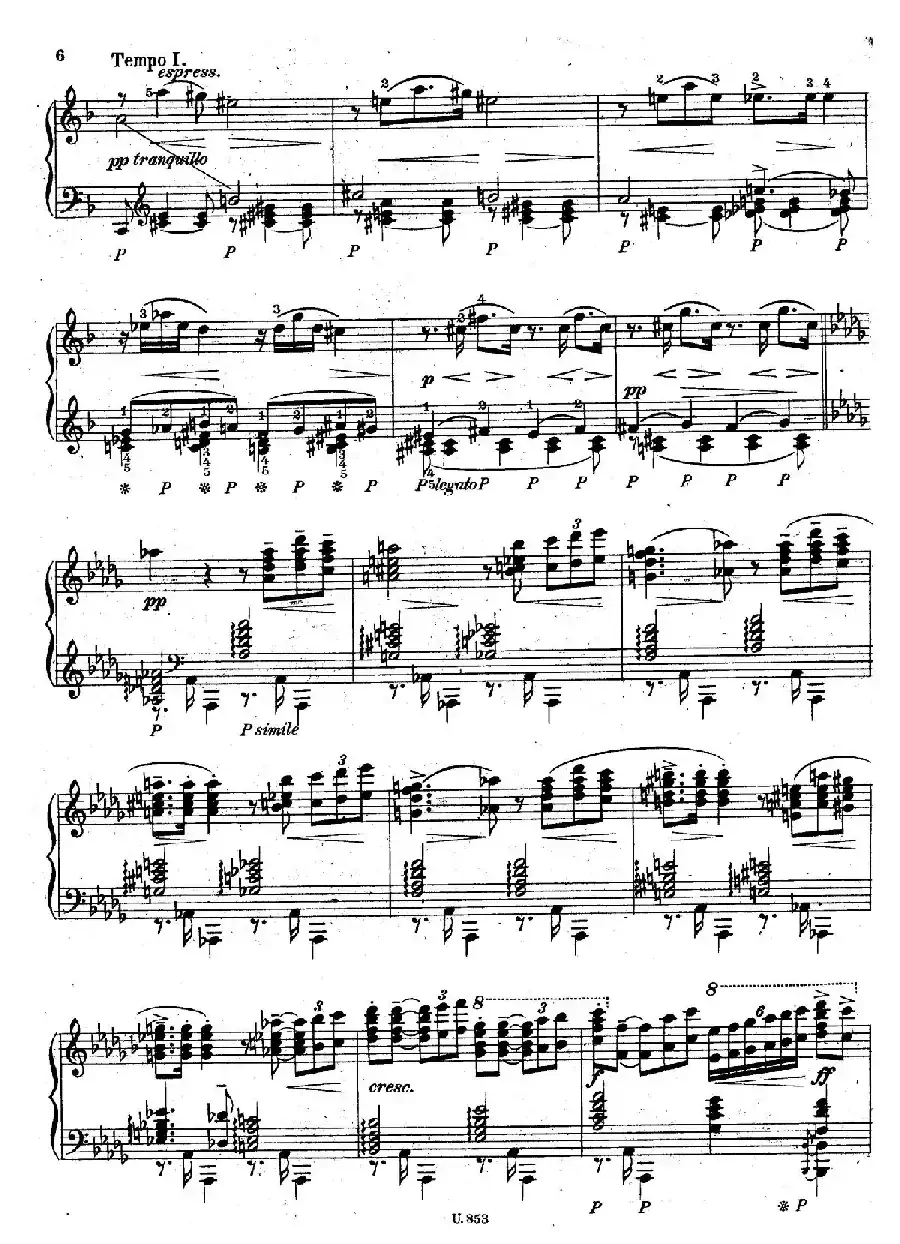 Six Piano Pieces Op.7（6首钢琴小品·Ⅰ）