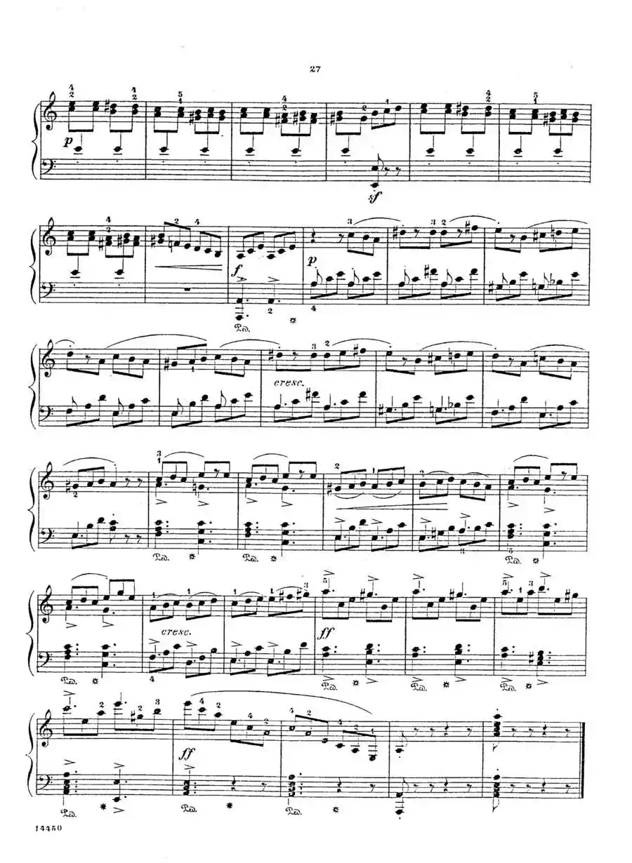 Album f the Young Op·62（12· 塔兰泰拉 Tarentelle，a小调）