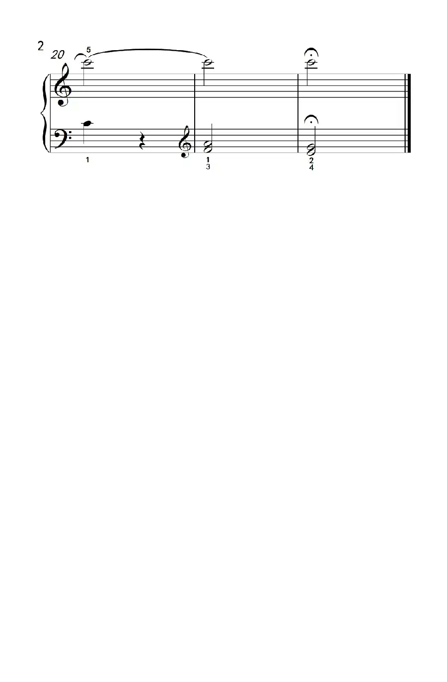 如歌的行板(老年大学 钢琴教程 1)