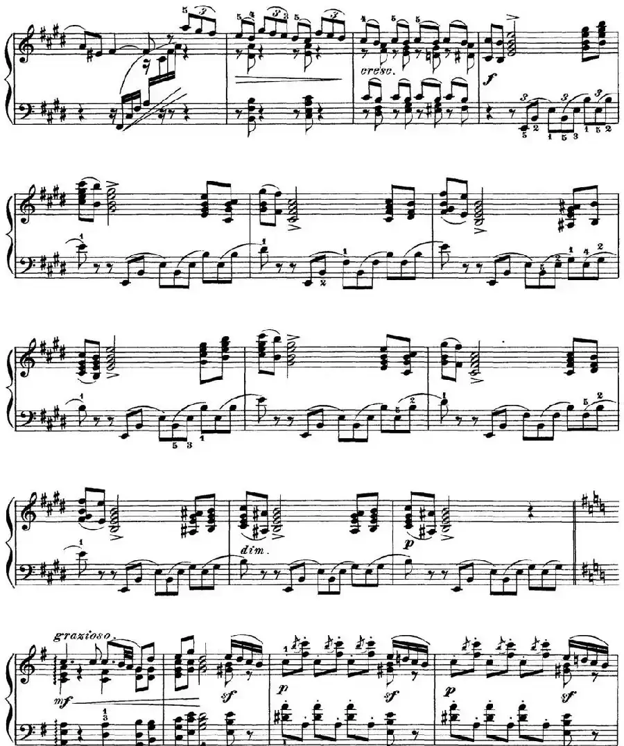 柴可夫斯基 四季 11月 在马车上 E大调 Troika E major