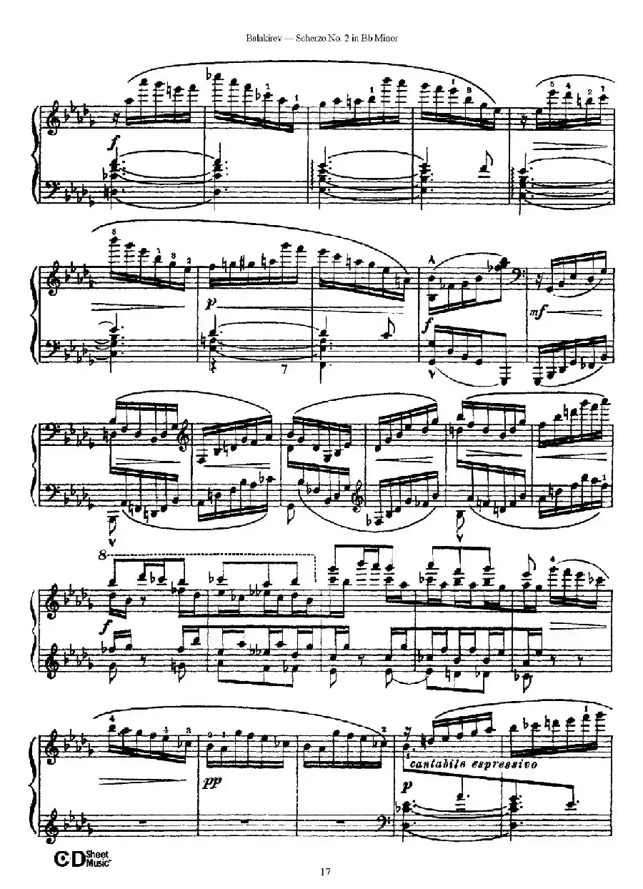 Scherzo No.2 in B-flat Minor（降b小调第二谐谑曲）
