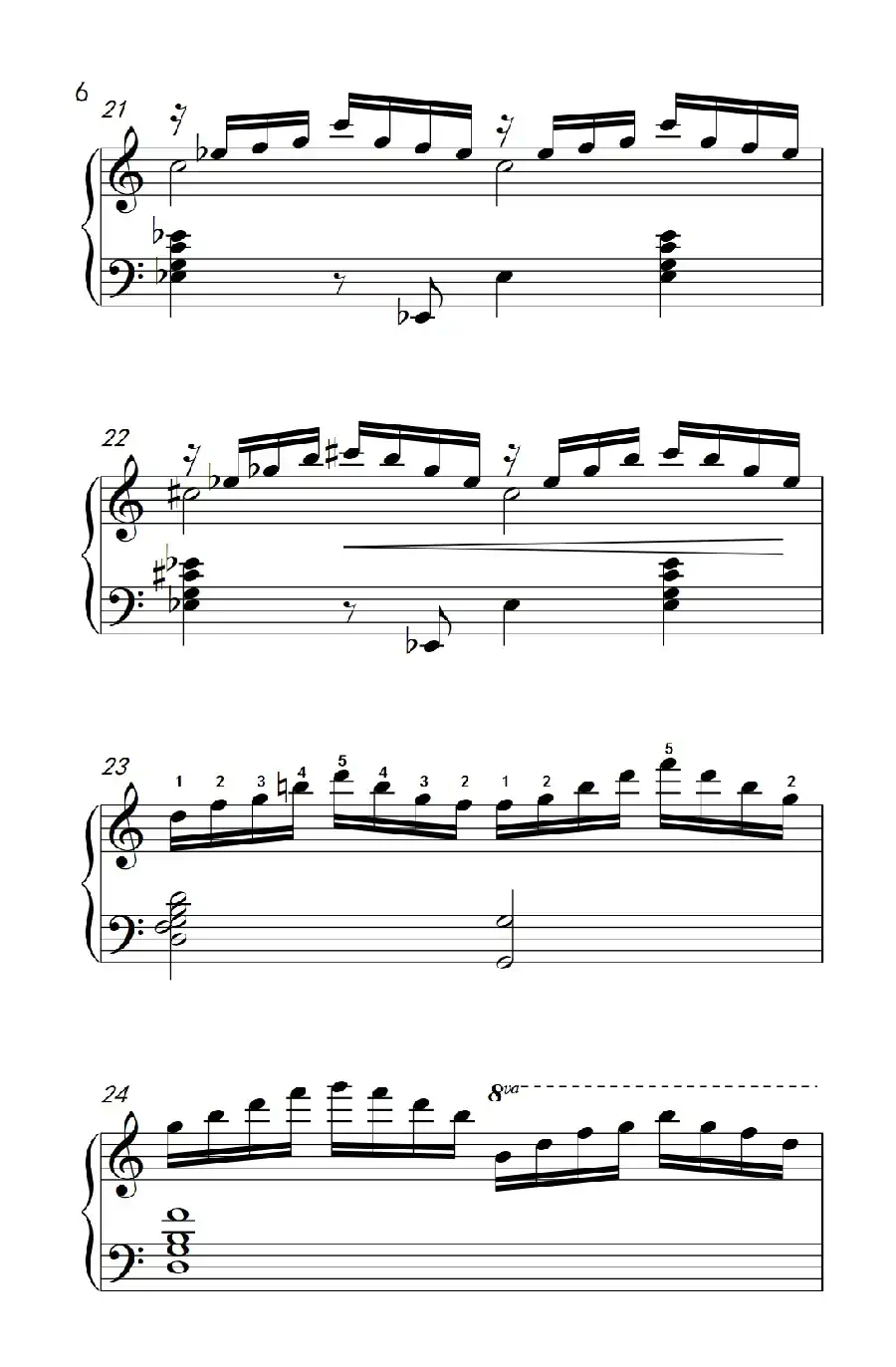 莫什科夫斯基 钢琴练习曲（第十首）