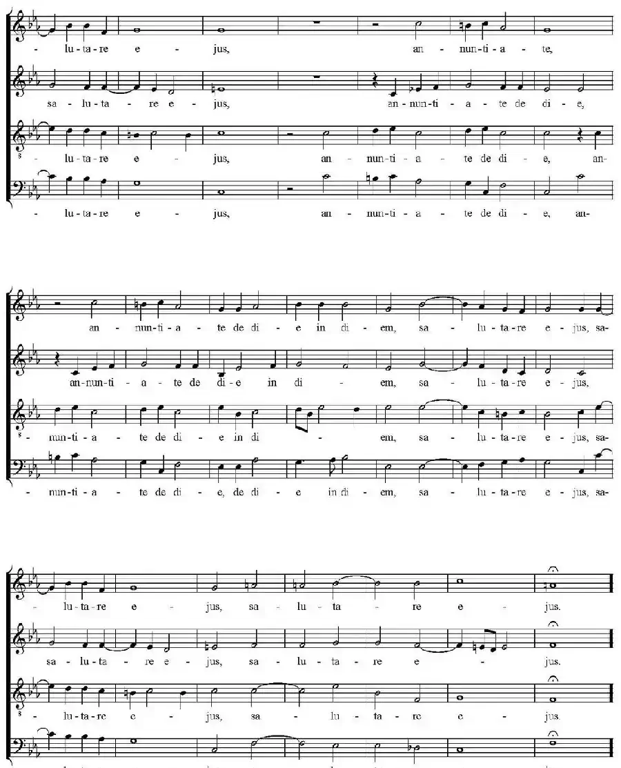 Cantate Domino（四重奏）