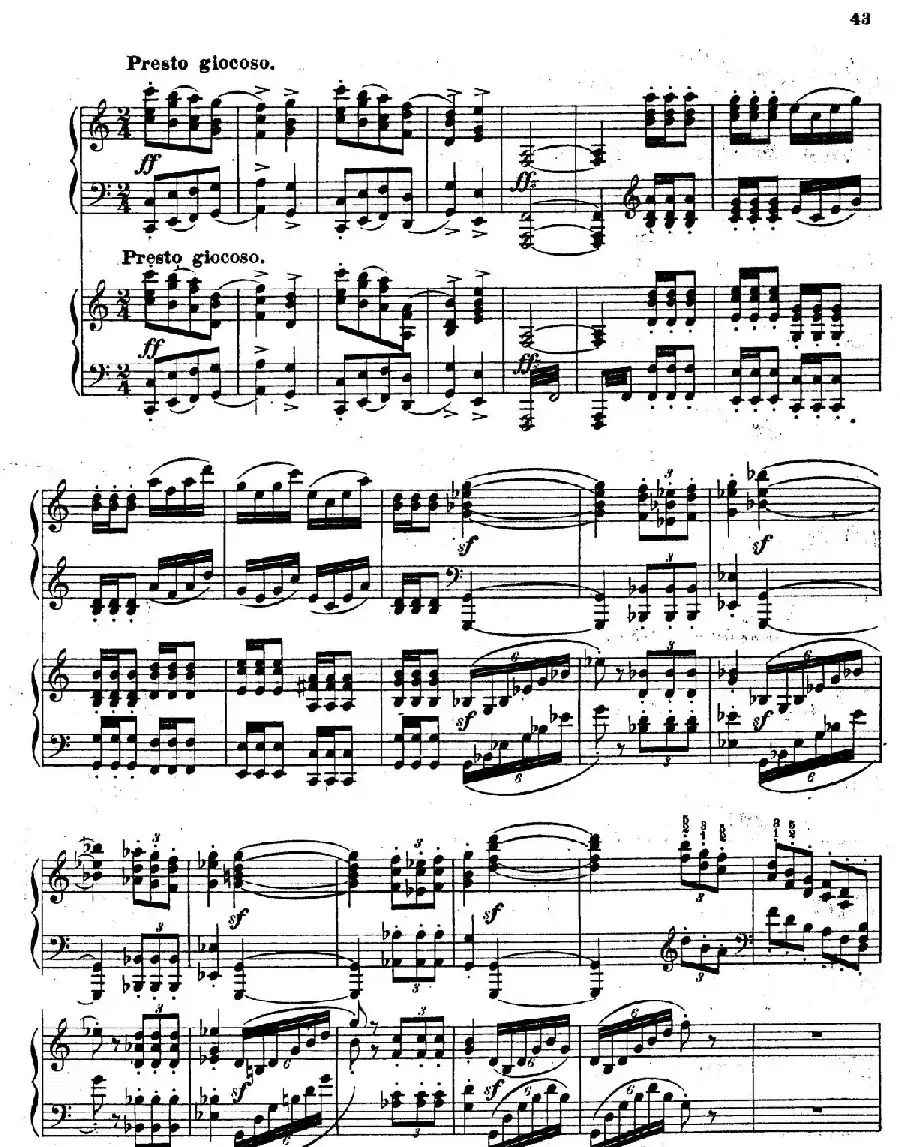 Symphony No.4 in e Minor Op.98（e小调第四交响曲·双钢琴）