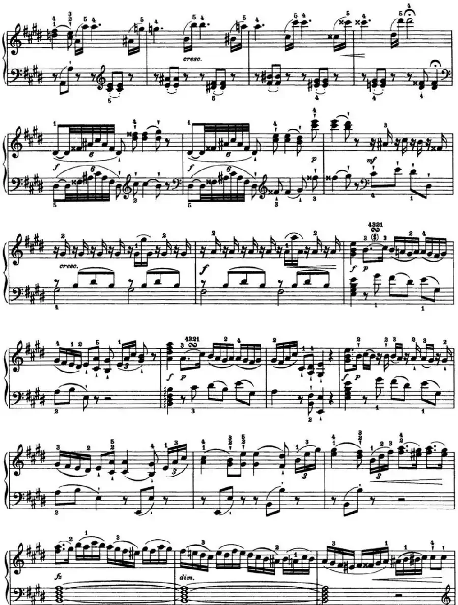 海顿 钢琴奏鸣曲 Hob XVI 22 in E major