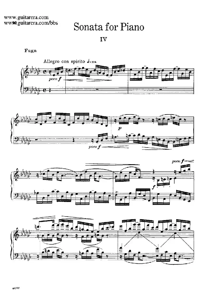 Piano Sonata Op.26（钢琴奏鸣曲·第四乐章）