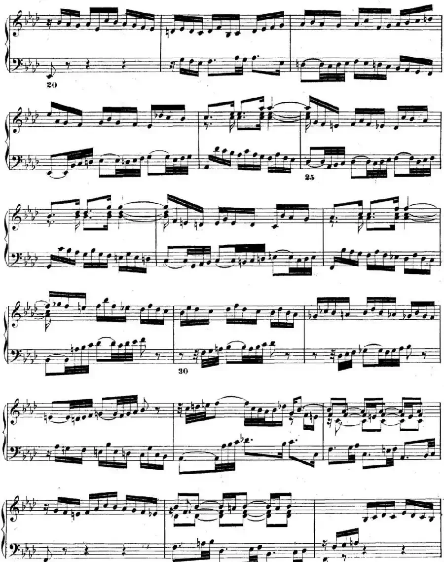 巴赫《平均律钢琴曲集·第二卷》之前奏曲(NO.17)