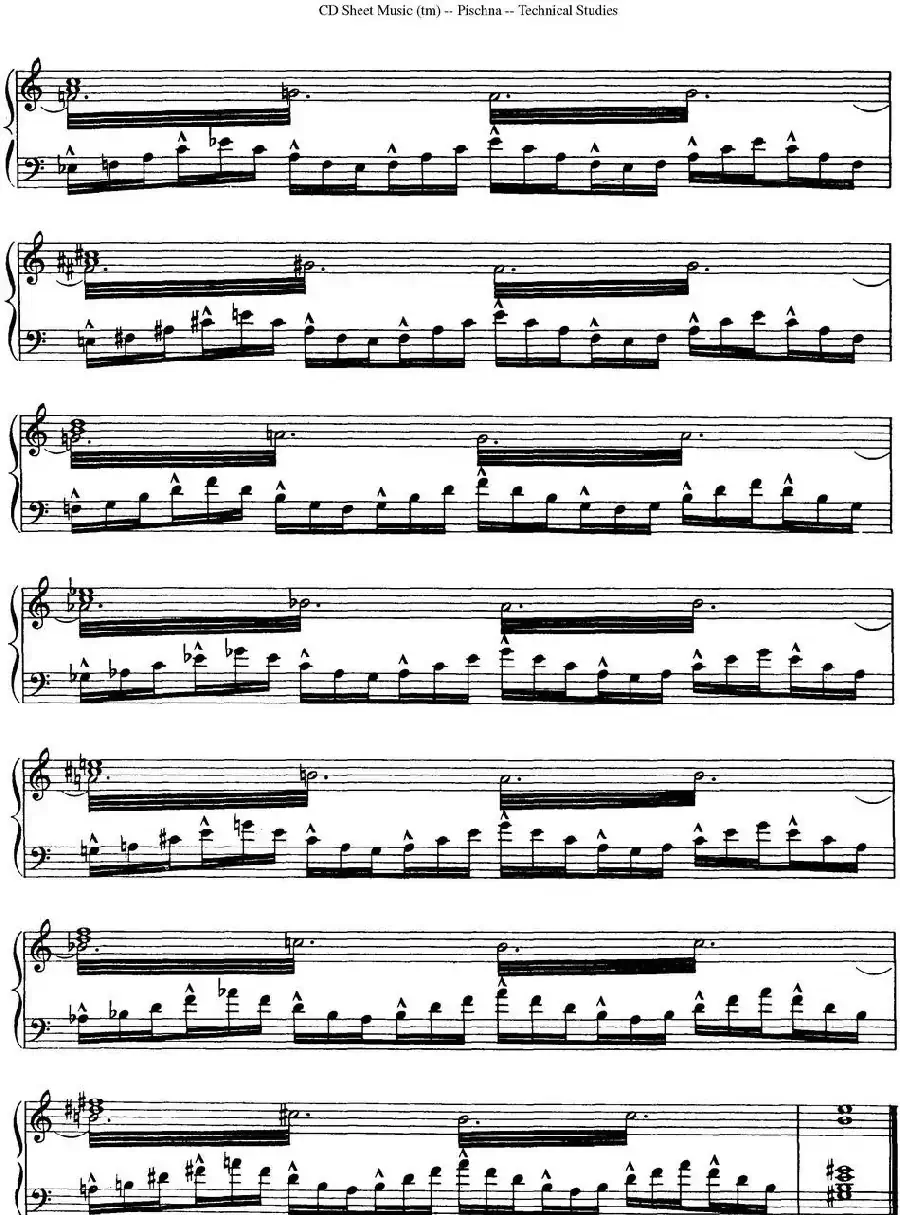 Technical Studies 60 Progressive Exercises （60首钢琴循序渐进练习曲 P11——20）