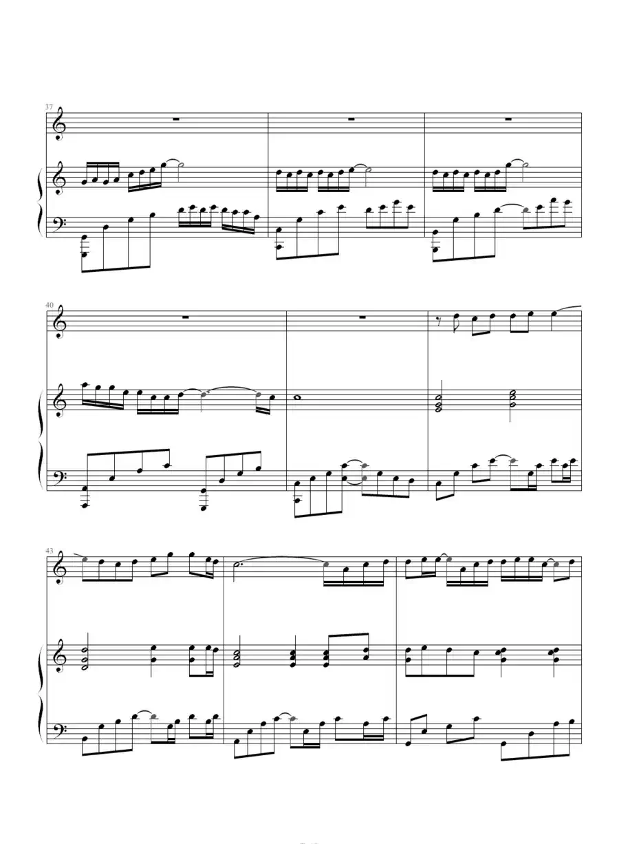 萤火（钢琴伴奏谱）