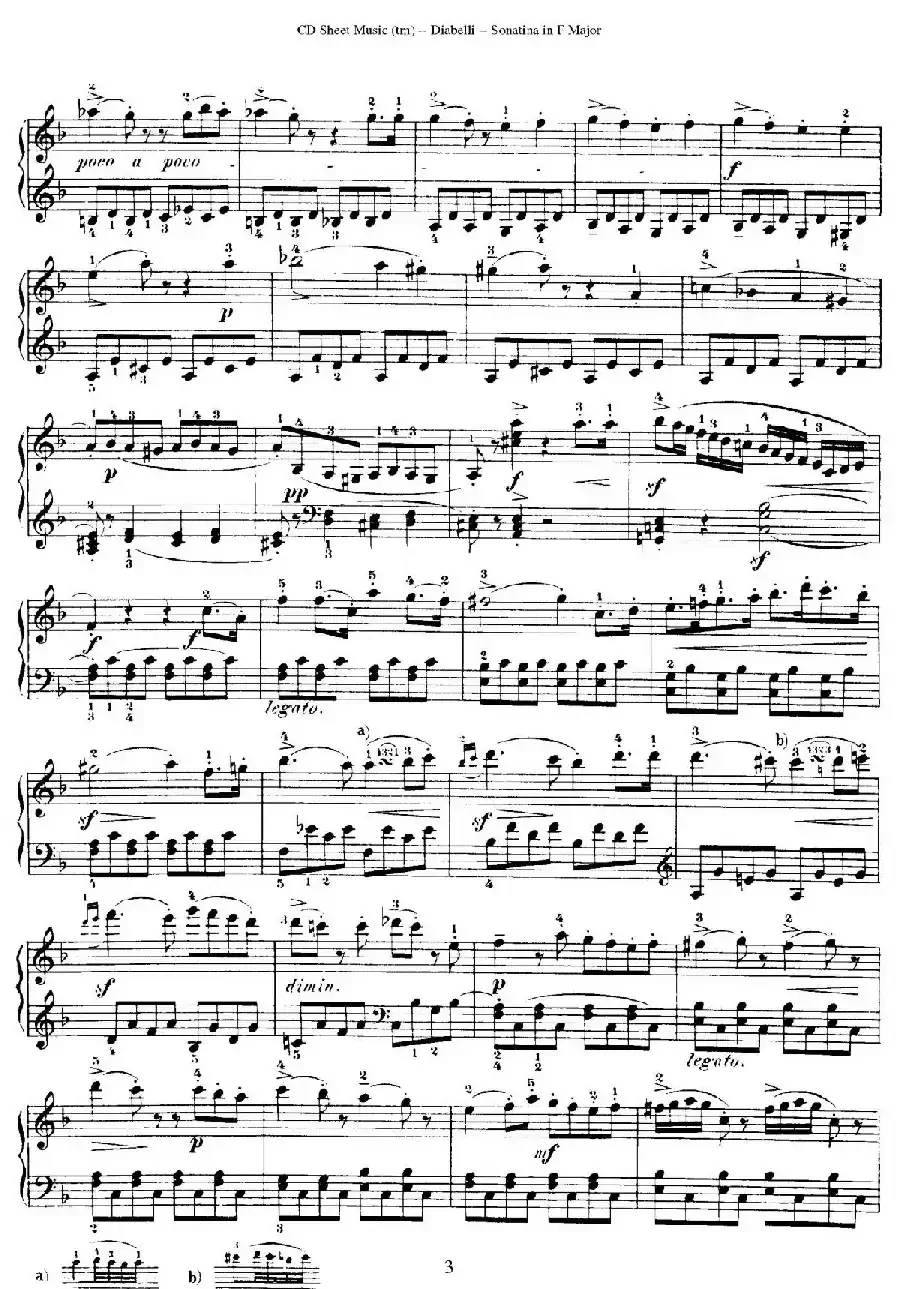 4 Piano Sonatinas（4首钢琴小奏鸣曲）（Op.151 No.3）