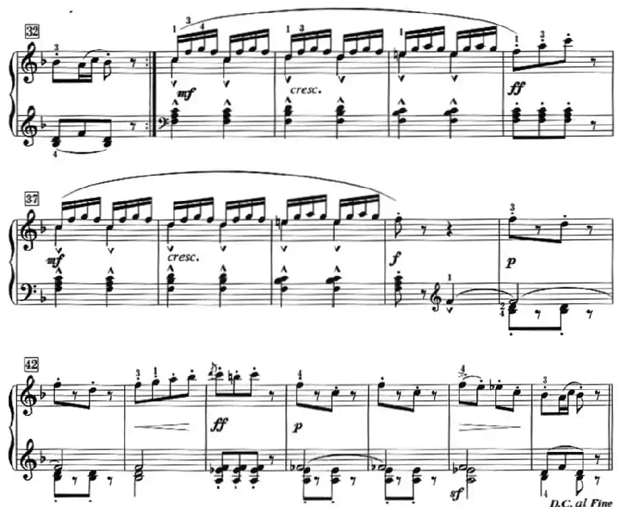 50首莱蒙钢琴练习曲 作品37（NO.29）