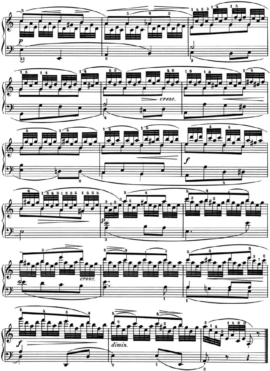 25首车尔尼Op.748练习曲（NO.18）