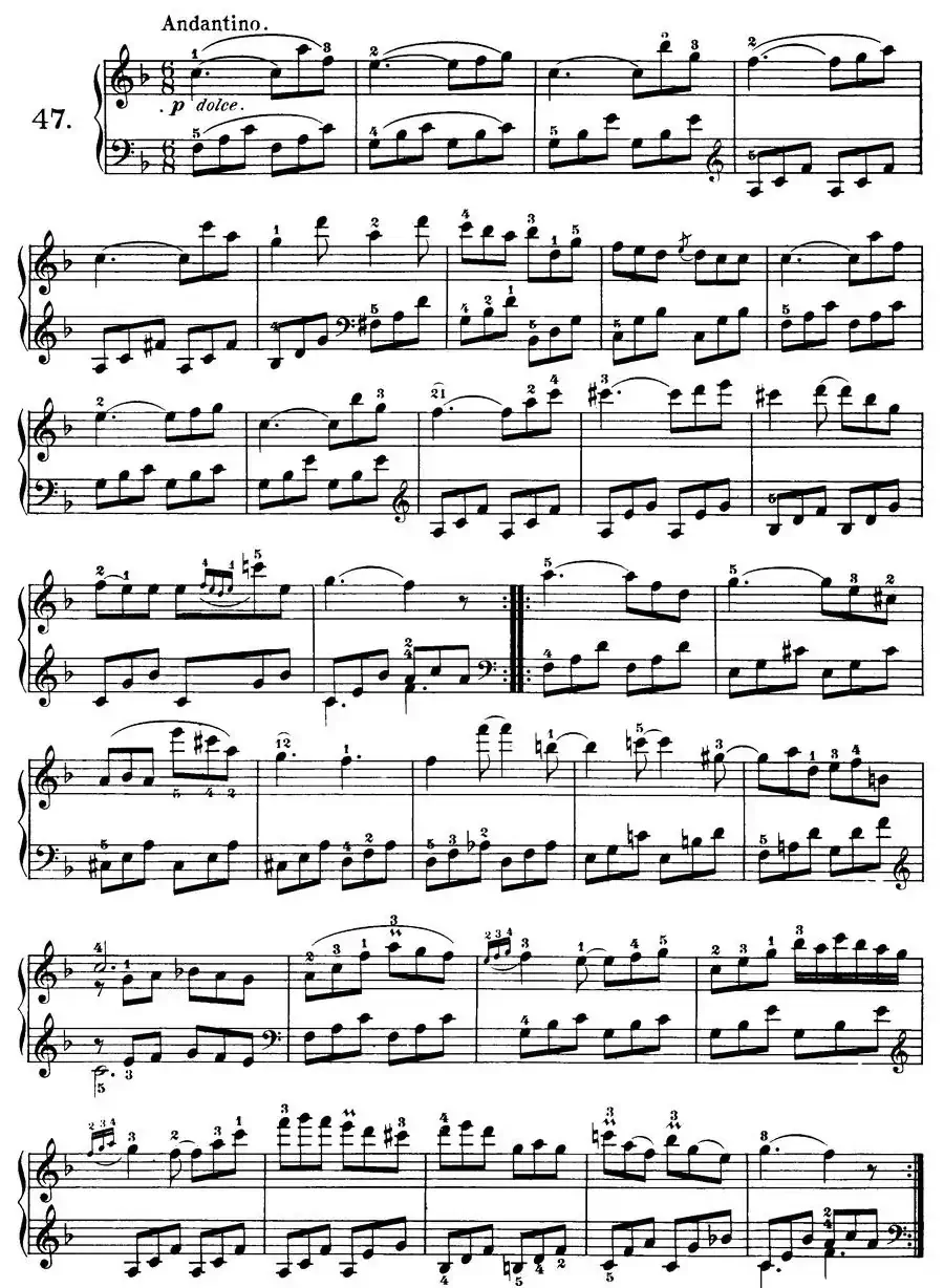 Czerny - 100 Progressive Studies Op.139（47—57）