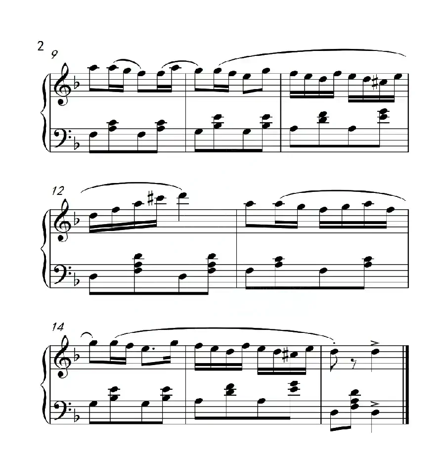 第二级 波尔卡舞曲（中国音乐学院钢琴考级作品1~6级）