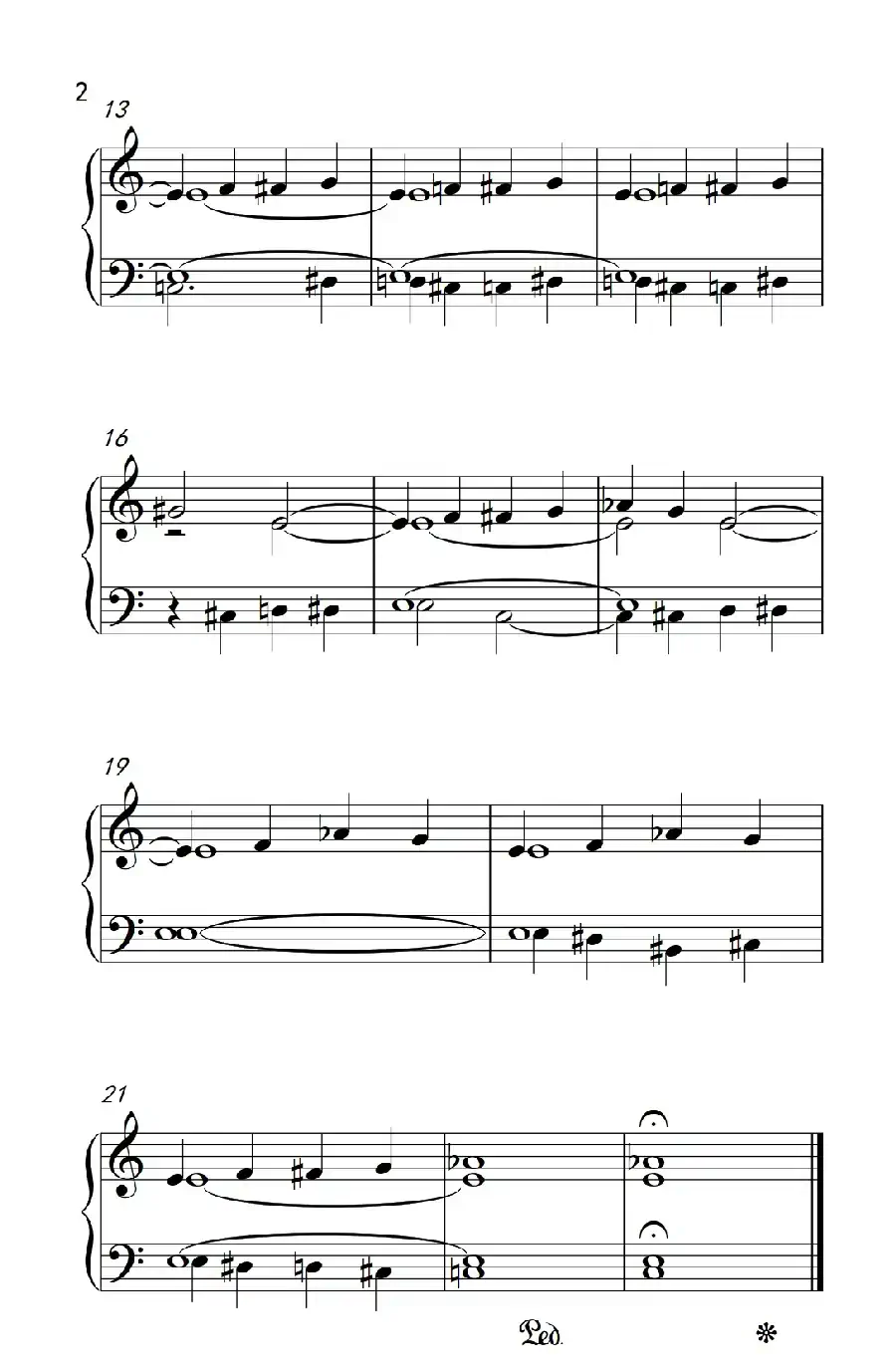 （2）.线与点 b（巴托克 小宇宙 钢琴教程 2）