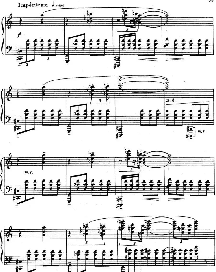 斯克里亚宾 钢琴练习曲 Op.65 No.3