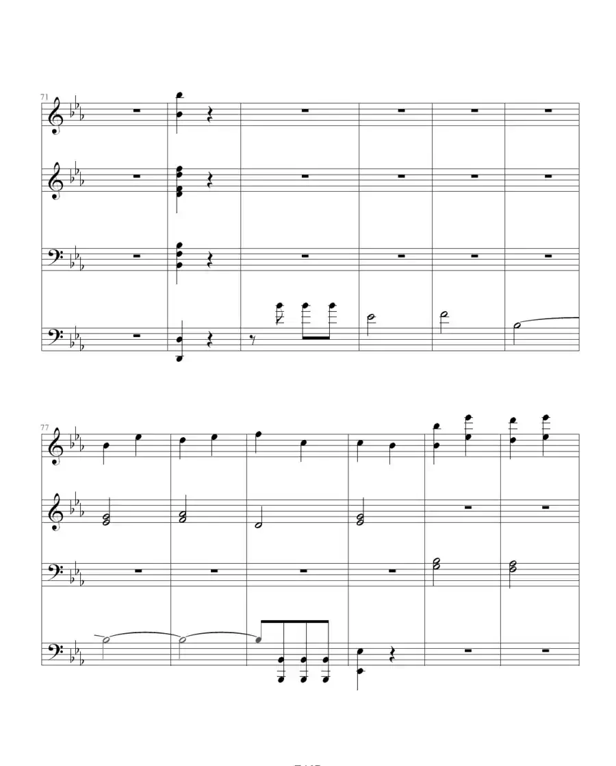 命运交响曲(四手联弹)