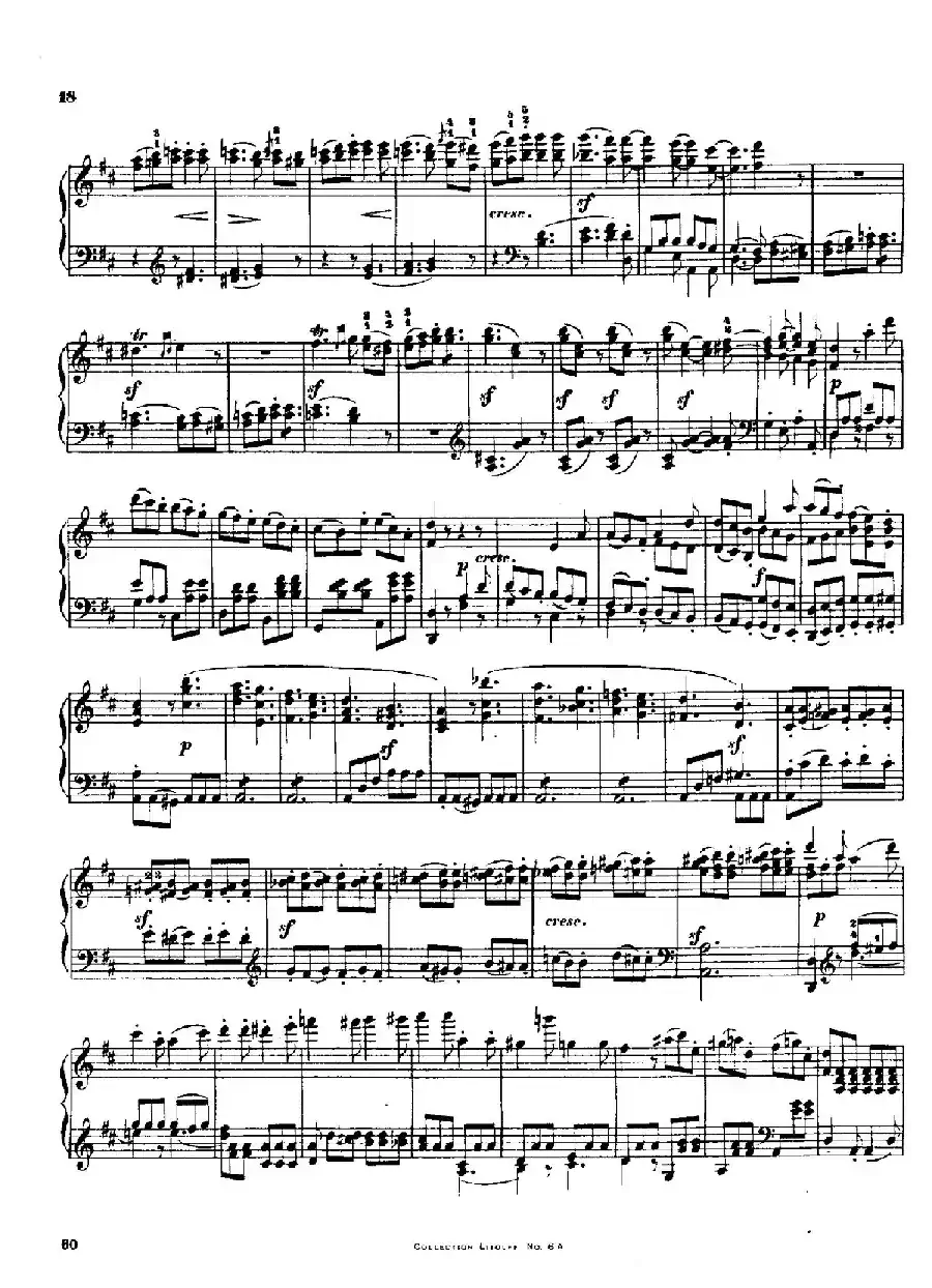 String Quartet No.3 in D Major Op.18-3（D大调第三弦乐四重奏·钢琴独奏版）